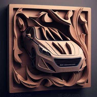 3D мадэль Peugeot 208 (STL)